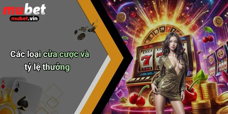 Các loại cửa cược và tỷ lệ thưởng